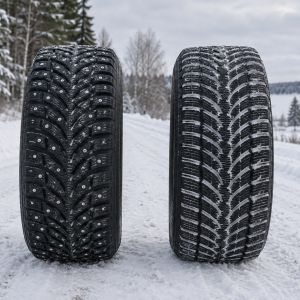 Studded or studless winter tyres: which suits driving in Estonia?